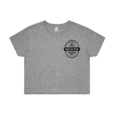 Women's crop top shirt with Black RAS logo (4 WEEK TURNAROUND) Thumbnail
