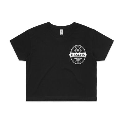 Crop top shirt with White RAS logo (SAME DAY PRINT SERVICE) Thumbnail